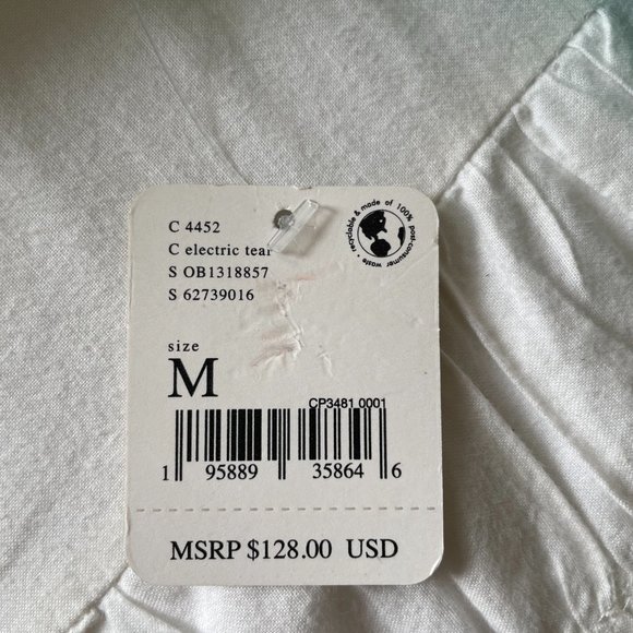 Free People Blue Bell V-Neck Sweater - Electric Teal NWT - Picture 13 of 15